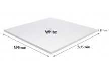 TVS Cleancare Tile 8mm x 600mm x 600mm SE White (8)