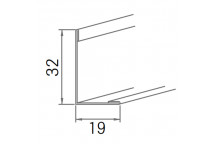 OWA NO51/32G Construct Wall Angle 19mm x 32mm x 3000mm