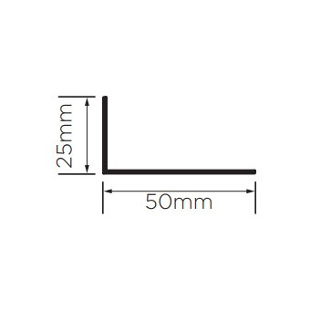 British Gypsum 04310/9 Gypframe GA4 Steel Angle 25mm x 50mm x 0.7mm x 3660mm