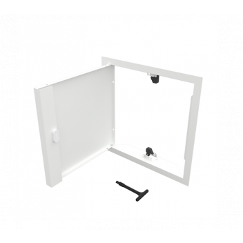 PALCO Flipfix Metal Door Access Panel PF NFR 300mm x 300mm White