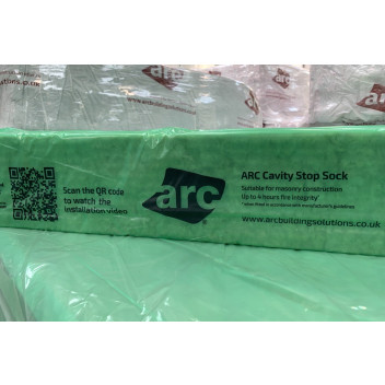 ARC CSS100 Cavity Stop Sock 100mm Cav 120mm x 120mm x 1.2m Green