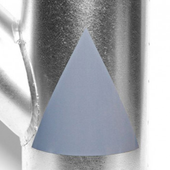 Albion DUCTM04 Duct ID Triangles EXTRACT AIR Grey (5/sheet)