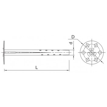 Rawl MBA-SS-08170 Insulation Fixing 8mm x 170mm SS