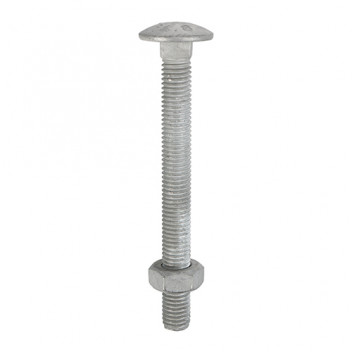 Timco 10150CBG Carriage Bolts & Hex Nut M10 x 150mm HDG (25)