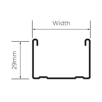 British Gypsum 27421/3 Gypframe 72 FEC 50 Folded Edge Channel 3600mm