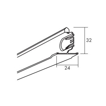 Ecophon 26338103 Connect T24 Cross Tee 600mm x 24mm White