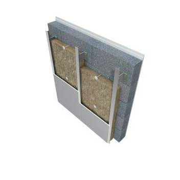Knauf 640914 Rocksilk Rainscreen Slab 100mm x 600mm x 1.2m (4pk)