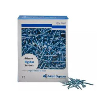 British Gypsum 30154/4 Glasroc Rigidur Screws 40mm (1000)