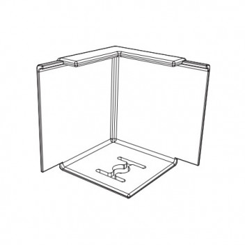 Ecophon 26301177 Thinline Corner White (4)