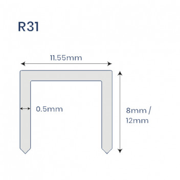 TBA R31 Firefly Staples S/S 12mm (5000)