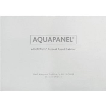 Knauf 457318 Aquapanel Cement Board Outdoor 12.5 x 900 x 2400mm (30)