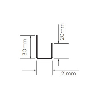 British Gypsum 09040/0 Gypframe GL8 Track 3600mm