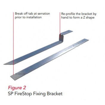 Rockwool 128710 Firestop Fixing Brackets Large Cavity up to 400mm (50)