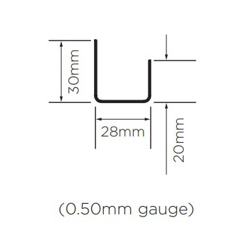 British Gypsum 25292/1 Gypframe MF6 Perimeter Channel 3600mm