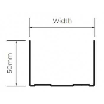 British Gypsum 09305/0 Gypframe 50 DC 60 Deep Flange Channel 3600mm