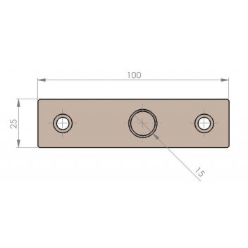 VISTA ARC GP10 Top Centre c/w 3mm Fixing Plate SSS