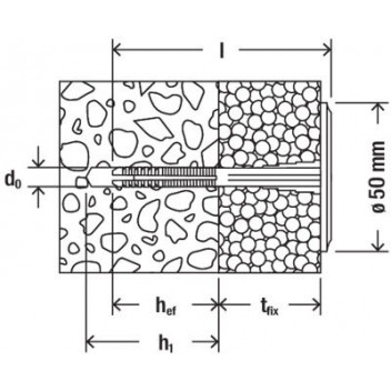 Fischer 43966 DIPK Insulation Fixings 10mm x 10-30mm