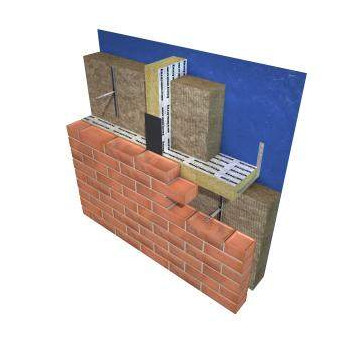 Knauf 834142 Rocksilk RainScreen FireStop Slab 145mmx 100mm x 1.2m