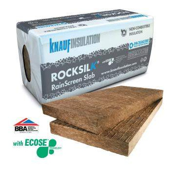 Knauf Rocksilk Rainscreen Partial Fill Slab 220mm x 455mm x 1200mm (2)