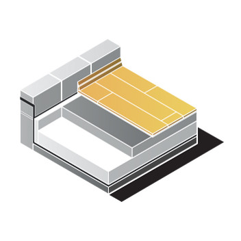 STYRENE Stylite Floor Insulation EPS 70 25mm x 1200mm x 2400mm (12)