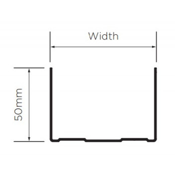 British Gypsum 09310/4 Gypframe 72 DC 60 Deep Flange Channel 3600mm