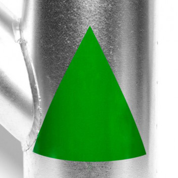 Albion DUCTM03 Duct ID Triangles FRESH AIR Green (5/sheet)