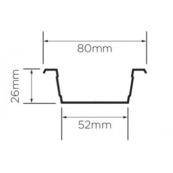 British Gypsum 25559/5 Gypframe MF5 Ceiling Section 3600mm