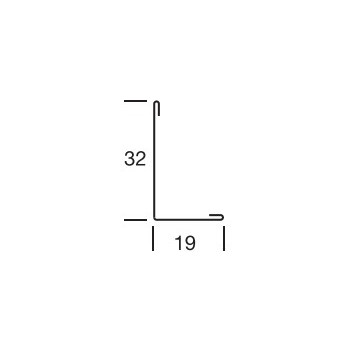 Zenita BPT1932HA Perimeter Angle 19x32x3000mm G/White