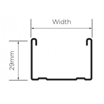 British Gypsum 27285/1 Gypframe 50 FEC 50 Folded Edge Channel 3600mm