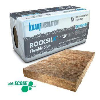 Knauf 457994 Rocksilk Flexible Slab 100mm x 600mm x 1.2m (6pk)